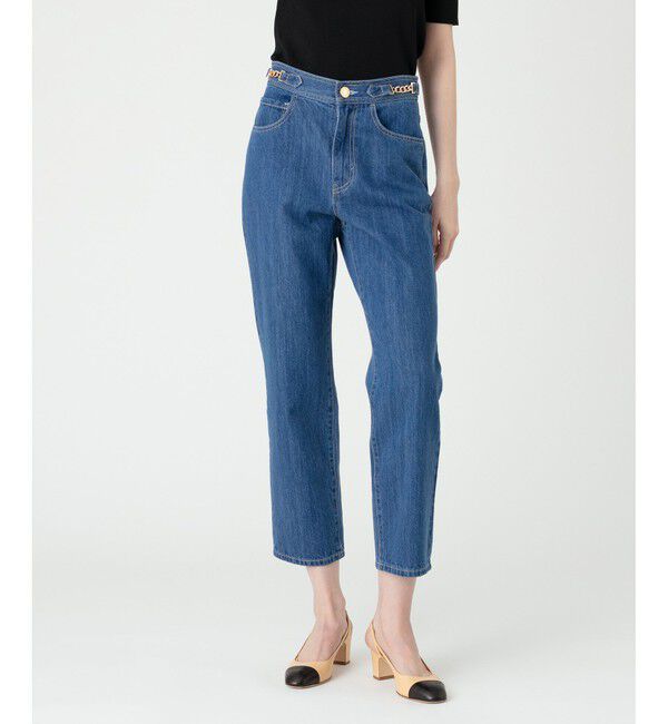 LOULOU WILLOUGHBY「【LOULOU WILLOUGHBY】デニムテーパードパンツ」|デニム|