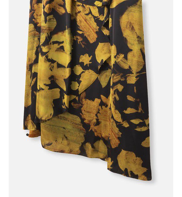 allureville「モダンフラワープリントティアードワンピース」|ワンピース|