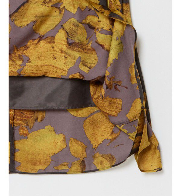 allureville「モダンフラワープリントティアードワンピース」|ワンピース|