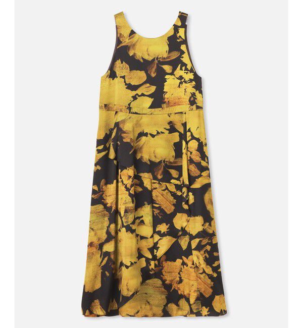 allureville「モダンフラワープリントティアードワンピース」|ワンピース|