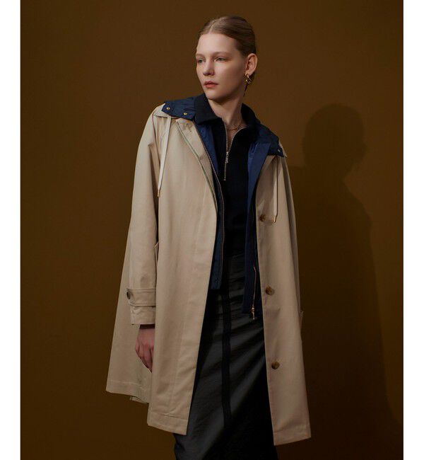 allureville「フードライナーステンコート」|ダッフルコート|