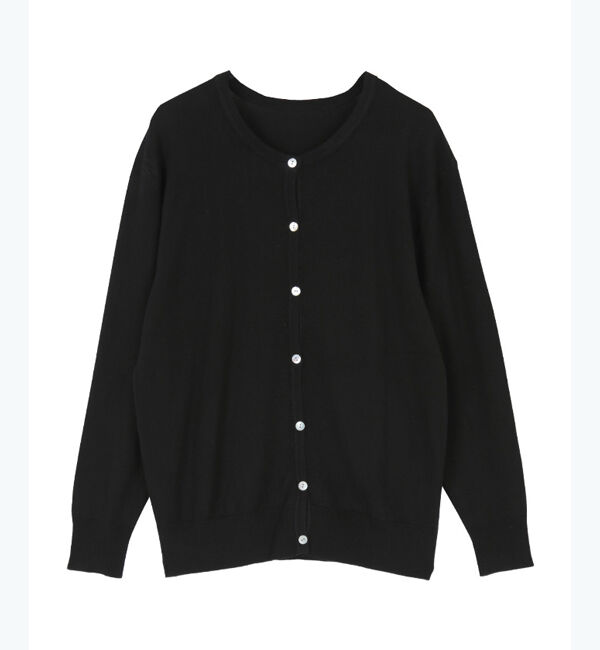 titivate「クルーネックライトニットカーディガン」|カーディガン|