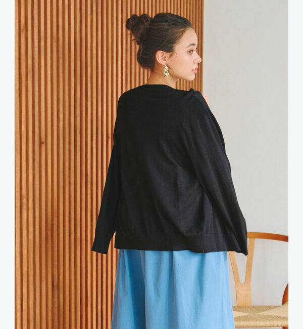 titivate「クルーネックライトニットカーディガン」|カーディガン|