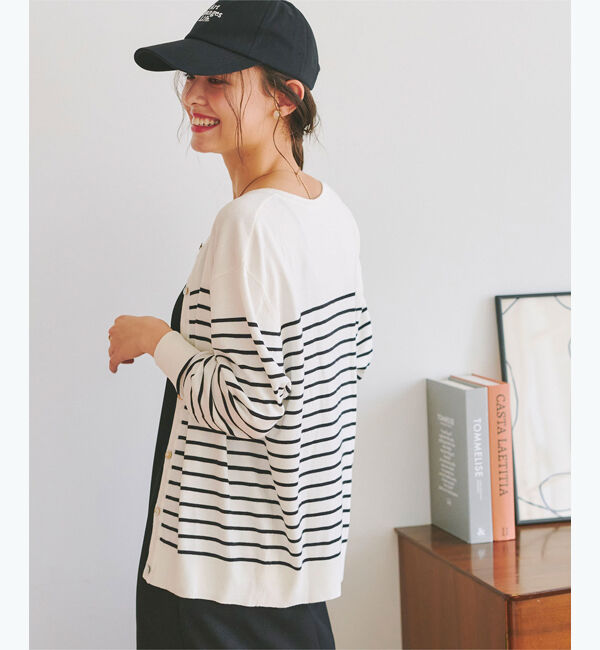 titivate「クルーネックライトニットカーディガン」|カーディガン|