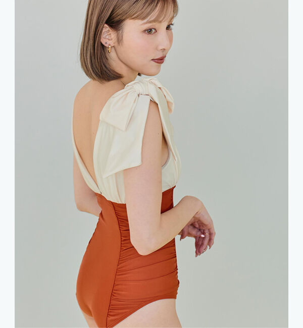 SEA DRESS「深Vネックシンプルワンピース」|ビキニ|