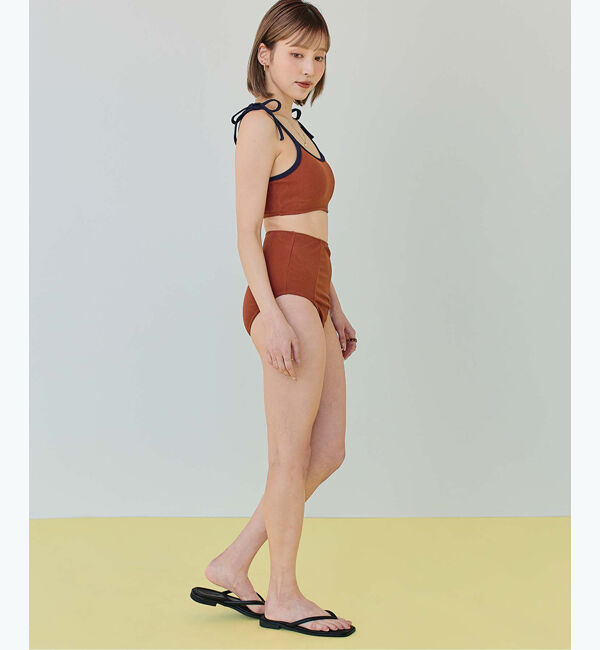 SEA DRESS「パイピングデザインハイウエストビキニ/水着」|ビキニ|