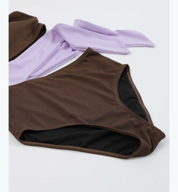 SEA DRESS「ウエストリボンワンショルダーワンピース/水着」|ビキニ|