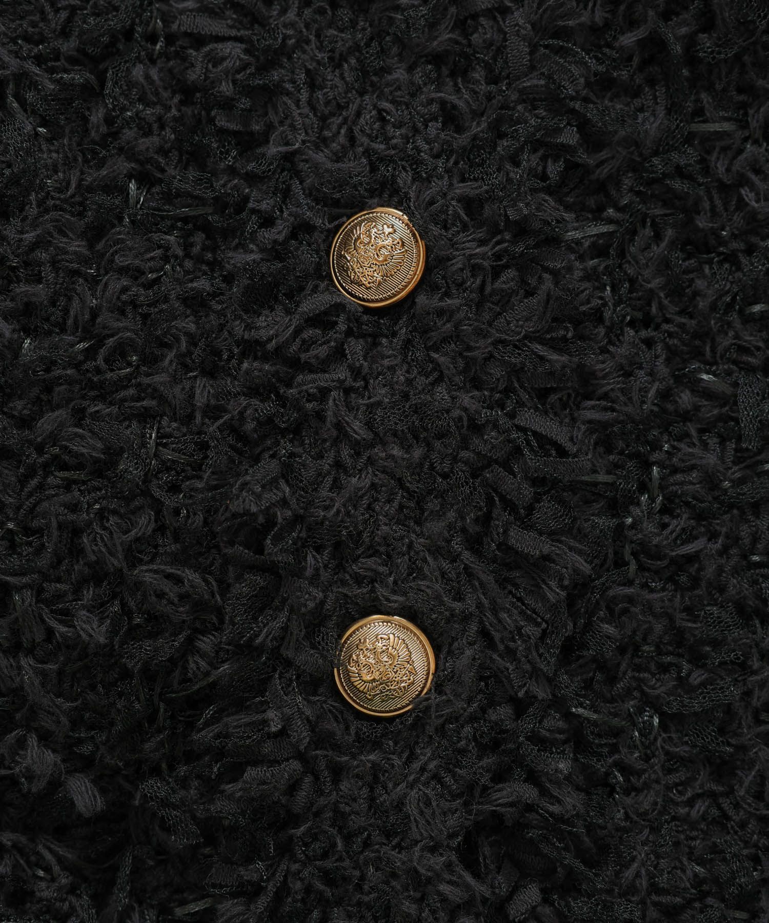 BABYLONE「ツイードニットジャケット」|ノーカラージャケット|