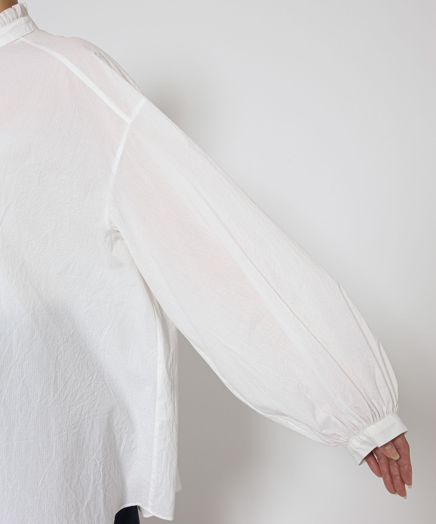 BABYLONE「コードレーンギャザーブラウス」|シャツ・ブラウス|