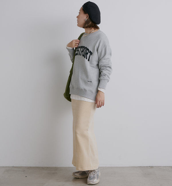  「【低身長・高身長対応】ストレッチコールスカート」|スカート|