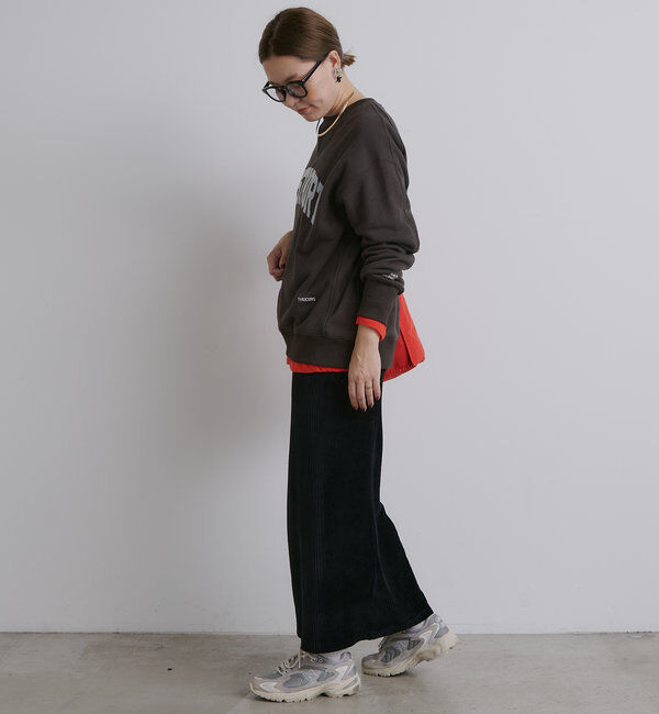  「【低身長・高身長対応】ストレッチコールスカート」|スカート|