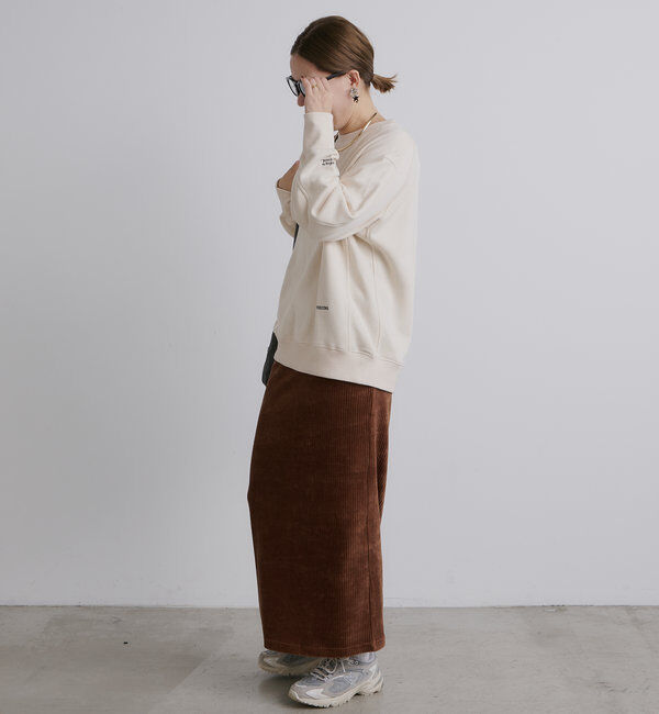  「【低身長・高身長対応】ストレッチコールスカート」|スカート|