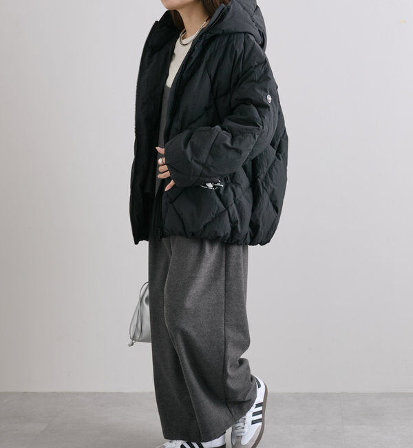  「リサイクルダウンジップアップフードジャケット」|テーラードジャケット|