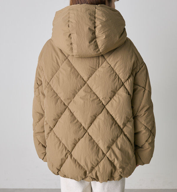  「リサイクルダウンジップアップフードジャケット」|テーラードジャケット|