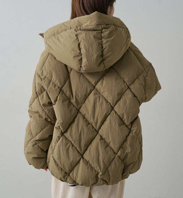  「リサイクルダウンジップアップフードジャケット」|テーラードジャケット|