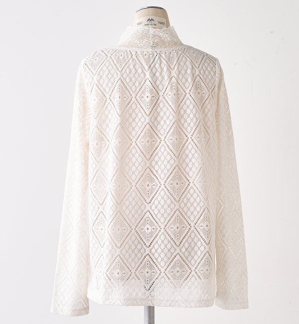  「ストレッチレースハイネックカットソー」|プルオーバー|