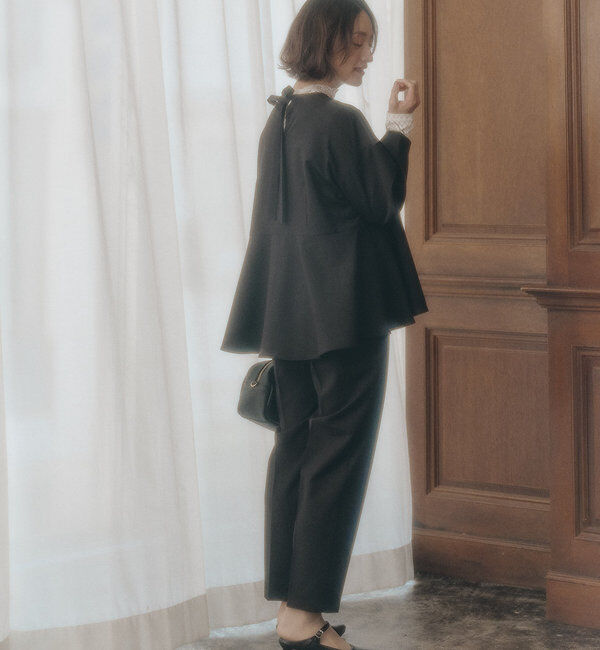  「ストレッチレースハイネックカットソー」|プルオーバー|