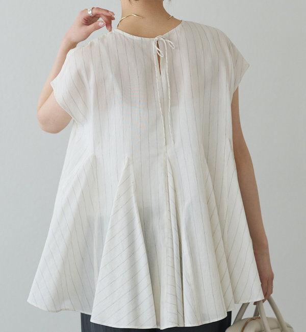  「マチ付きペプラム2WAYブラウス」|プルオーバー|