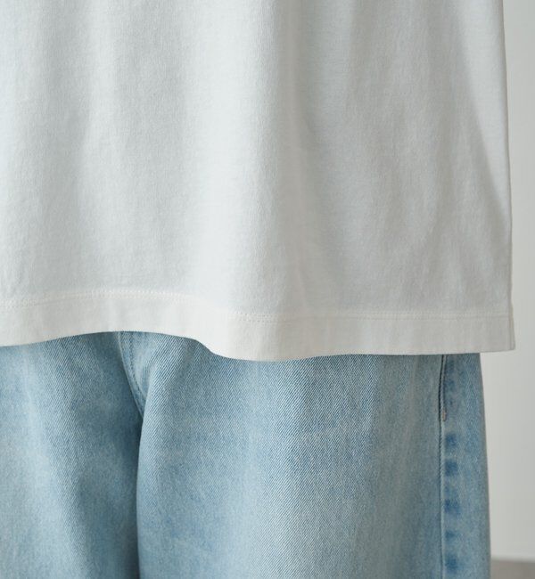  「【ブラウス見え】スカラップレースドッキングTシャツ」|Tシャツ・カットソー|