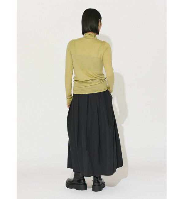 MIDIUMISOLID「MIDIUMISOLID for Ladies ウォームシアーハイネックインナー」|Tシャツ・カットソー|