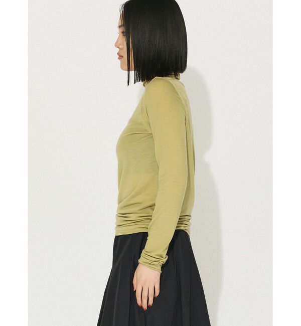 MIDIUMISOLID「MIDIUMISOLID for Ladies ウォームシアーハイネックインナー」|Tシャツ・カットソー|