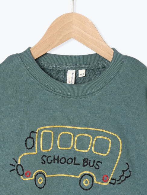  「スクールバス刺繍トレーナー」|Tシャツ・カットソー|