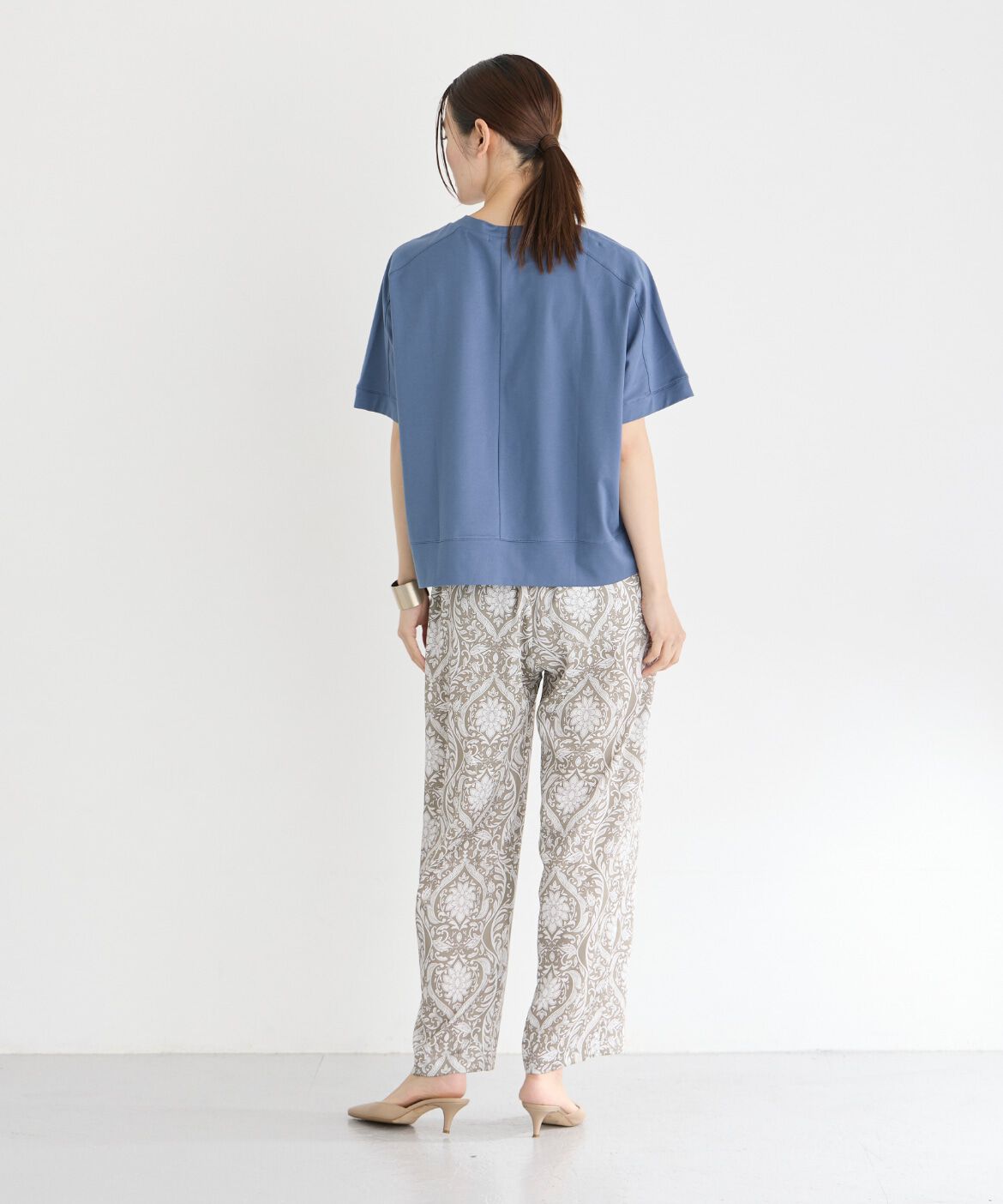 7-IDconcept.「《大きいサイズ》ヨーク切替カットソー」|Tシャツ・カットソー|