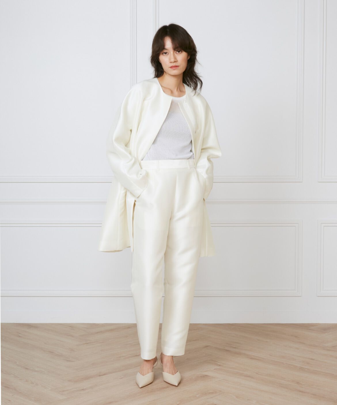 INED「異素材畦編みニット《la veille by SUPERIOR CLOSET》」|ニット・セーター|