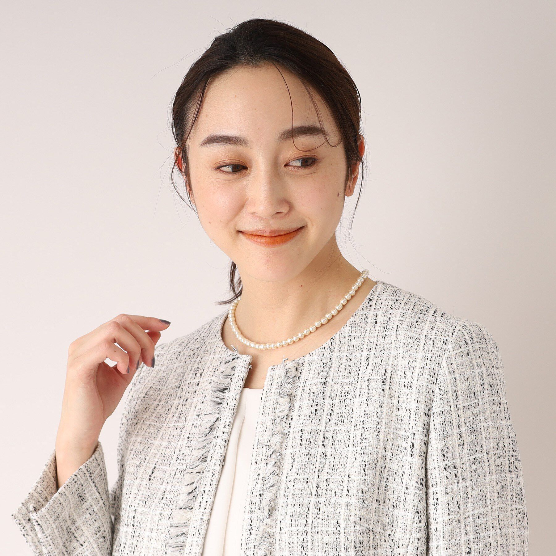 UNTITLED「バロックガラスパールショートネックレス」|ネックレス|