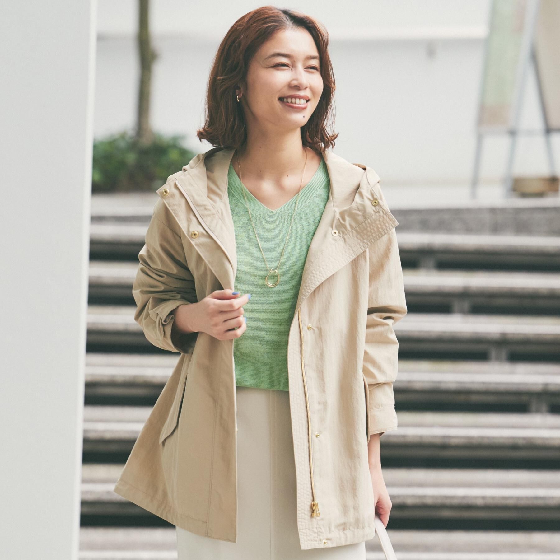 UNTITLED「【撥水/春の軽羽織り】オーバーマウンテンパーカ」|ブルゾン・スタジャン|