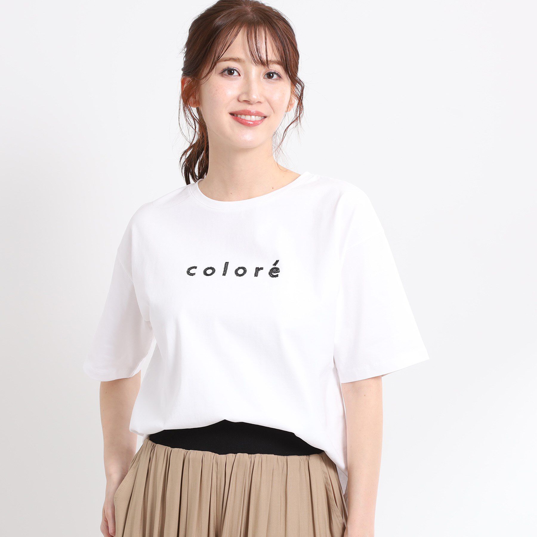 Reflect「【夏SALE／E‐QUALITY／手洗い可】ストライプロゴTシャツ」|Tシャツ・カットソー|