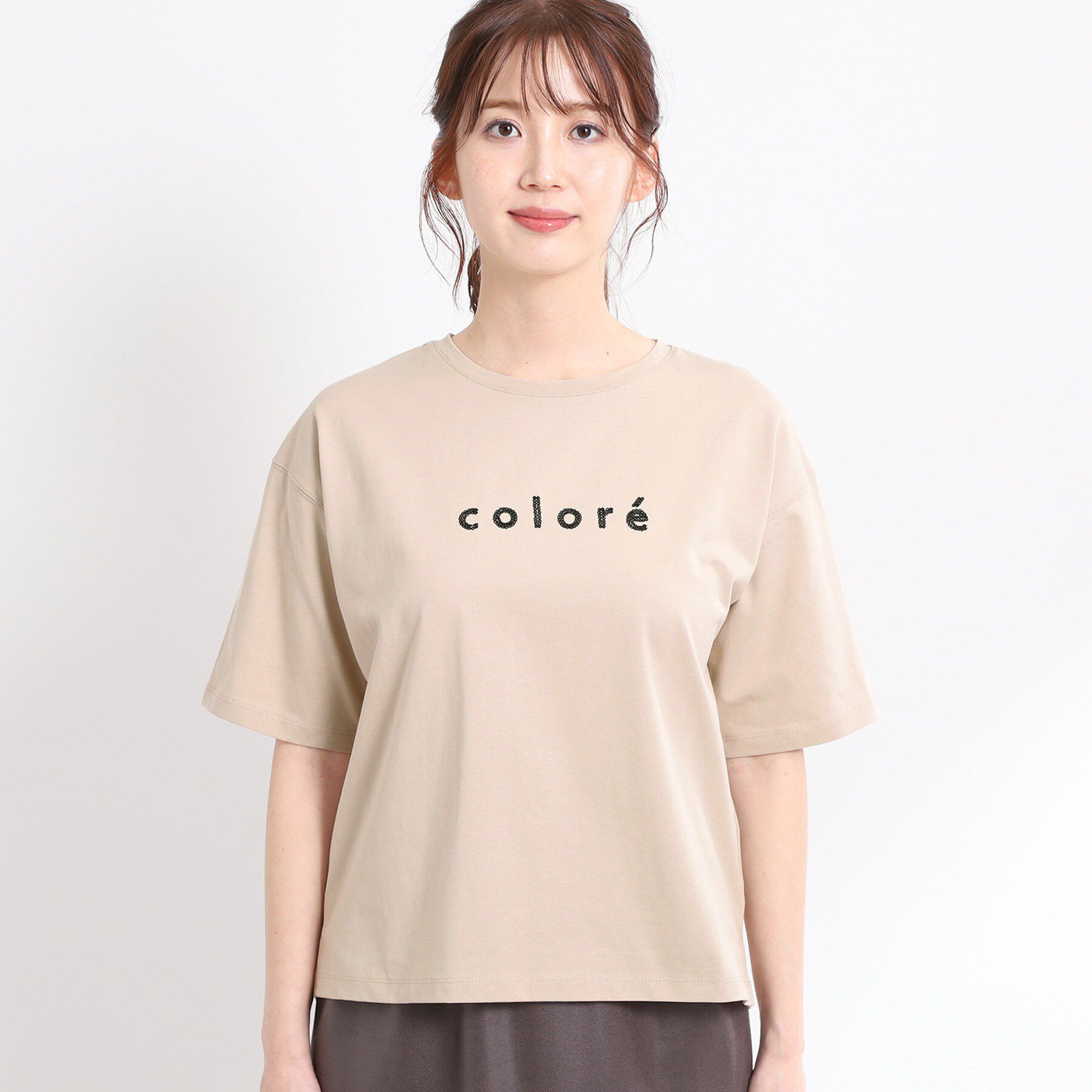 Reflect「【夏SALE／E‐QUALITY／手洗い可】ストライプロゴTシャツ」|Tシャツ・カットソー|