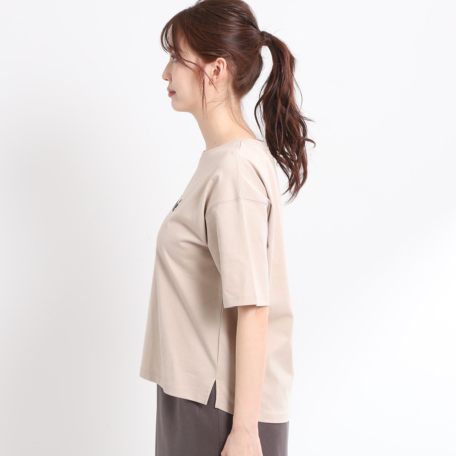 Reflect「【夏SALE／E‐QUALITY／手洗い可】ストライプロゴTシャツ」|Tシャツ・カットソー|