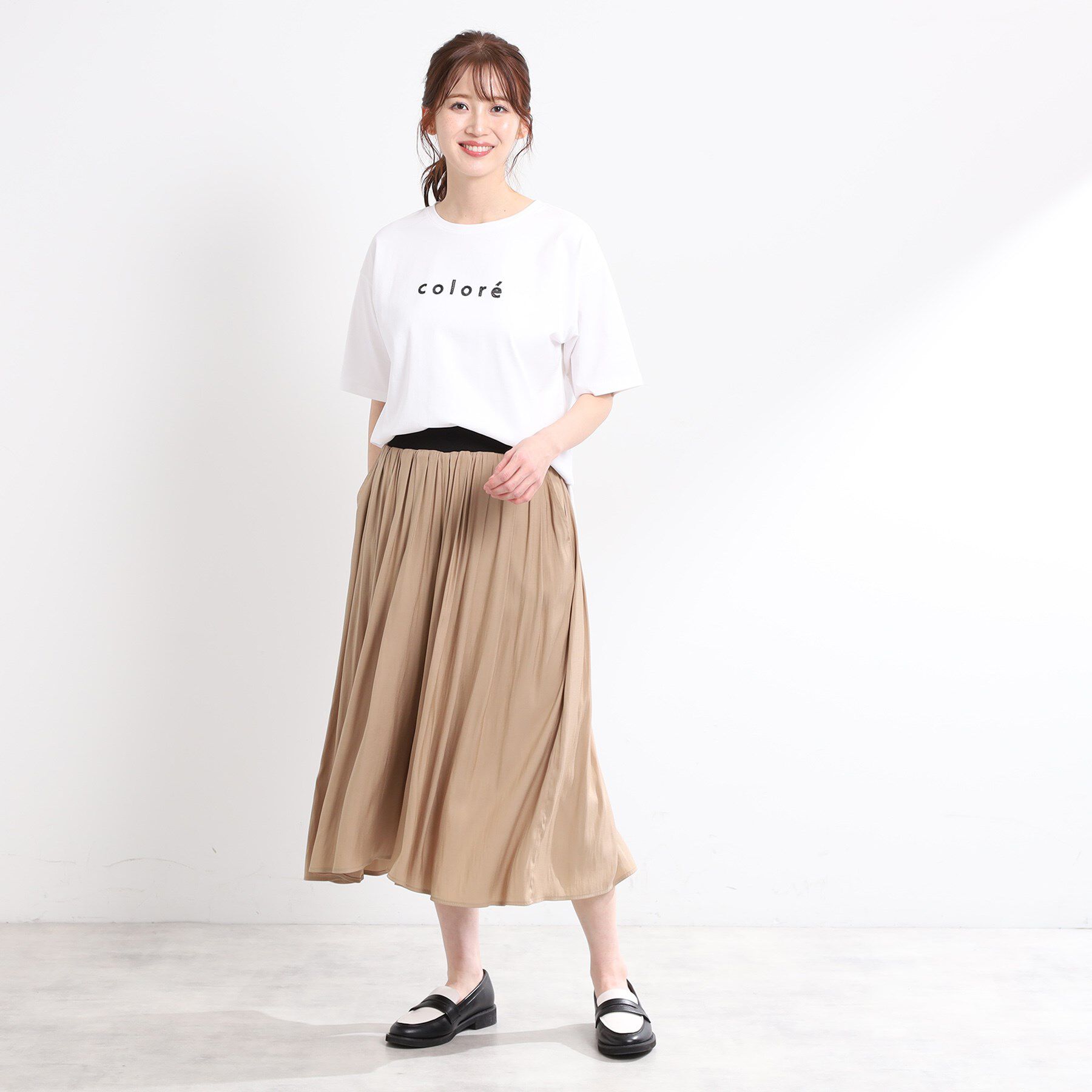 Reflect「【夏SALE／E‐QUALITY／手洗い可】ストライプロゴTシャツ」|Tシャツ・カットソー|