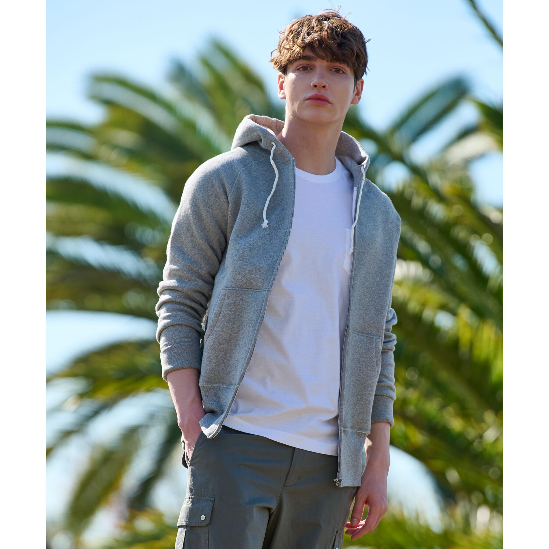 DRESSTERIOR「【ベストセラー】デキシー吊裏毛ジップアップパーカ」|パーカー|