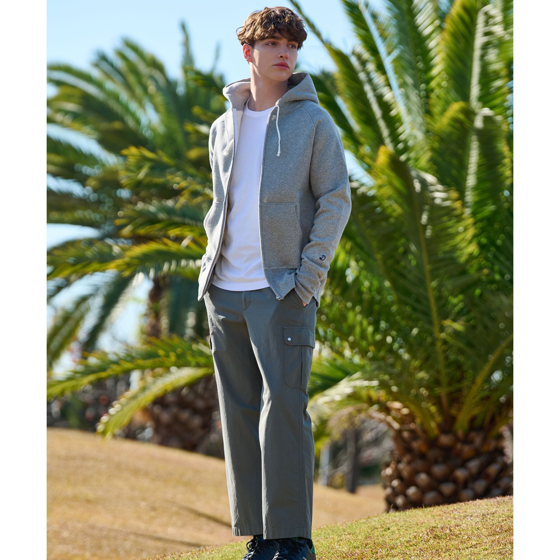 DRESSTERIOR「【ベストセラー】デキシー吊裏毛ジップアップパーカ」|パーカー|