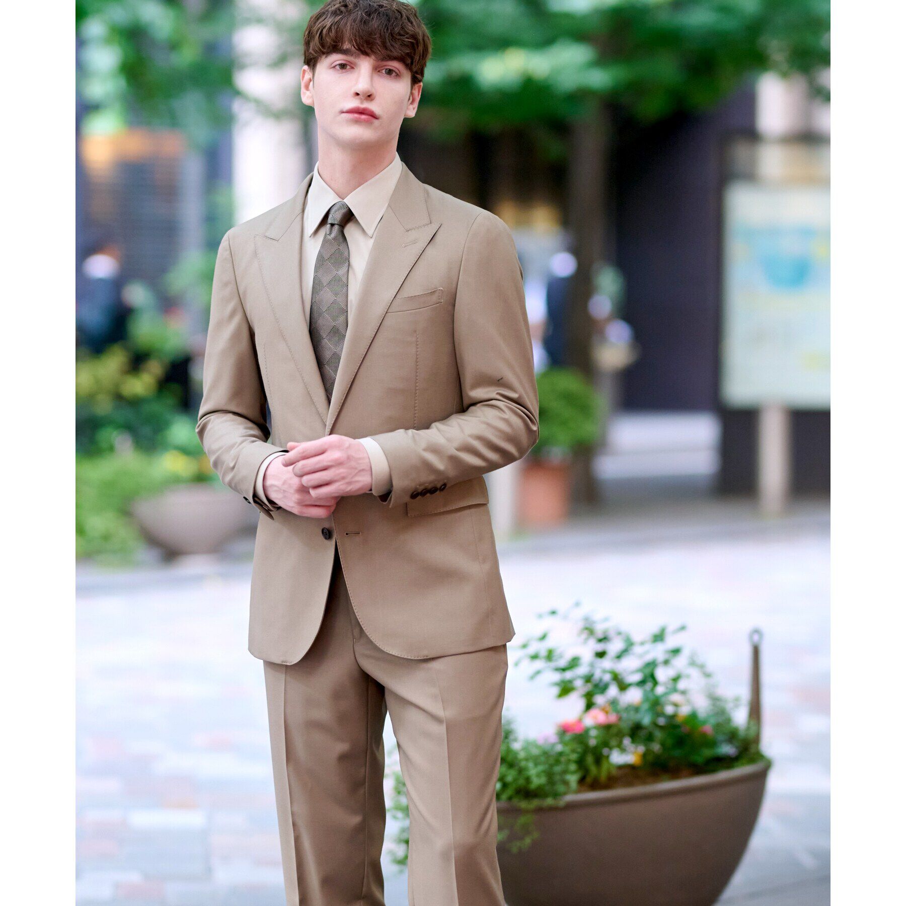 DRESSTERIOR「【セットアップ可】ピークドラペルSET UPジャケット」|テーラードジャケット|