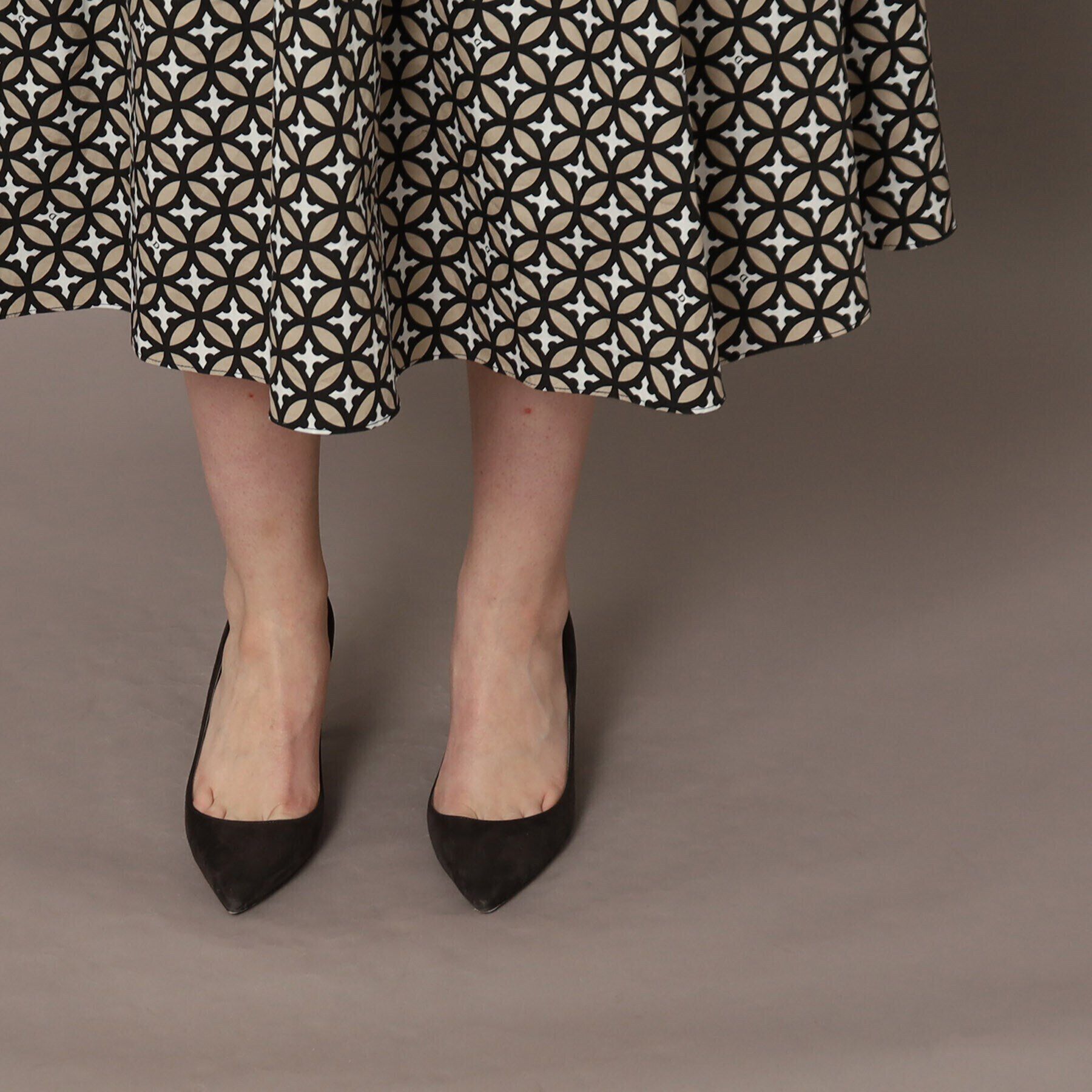 DRESSTERIOR「【着映え/洗える】オーバーラップサークルリブニットコンビドレス」|ワンピース|