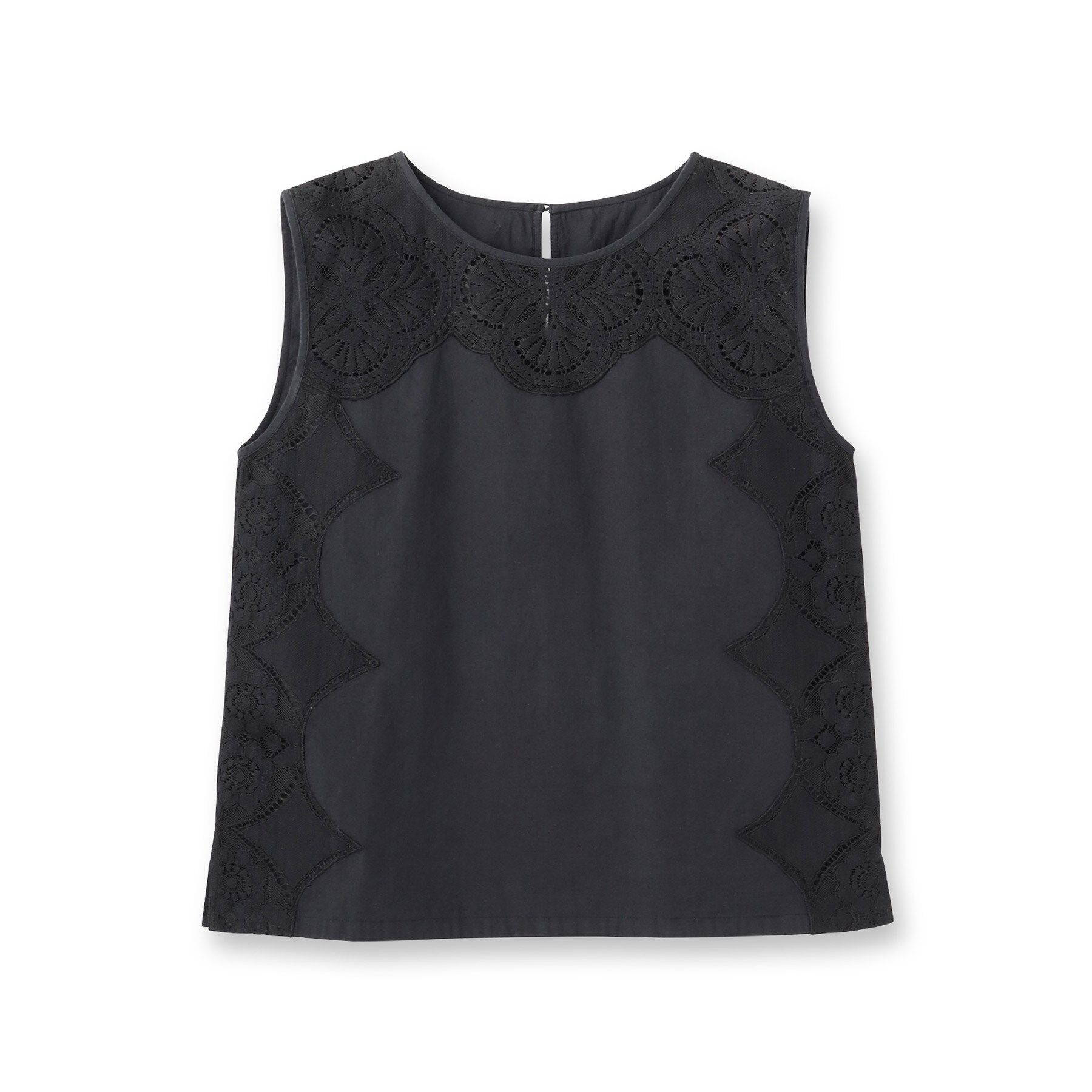 DRESSTERIOR「【コットン100％/洗える】パネルレースブラウス」|シャツ・ブラウス|