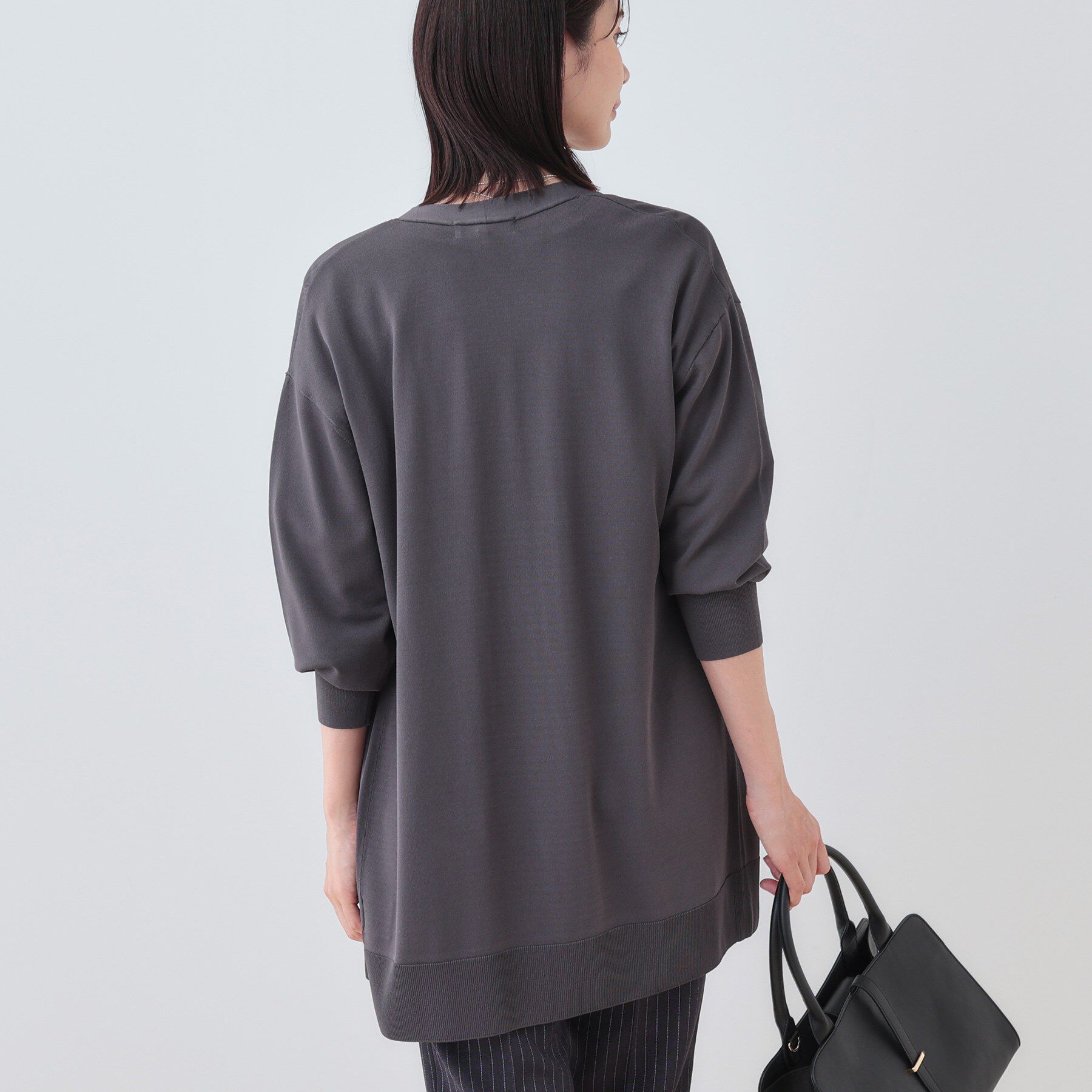 INDIVI「【洗える】大人ロングカーディガンニット」|カーディガン|