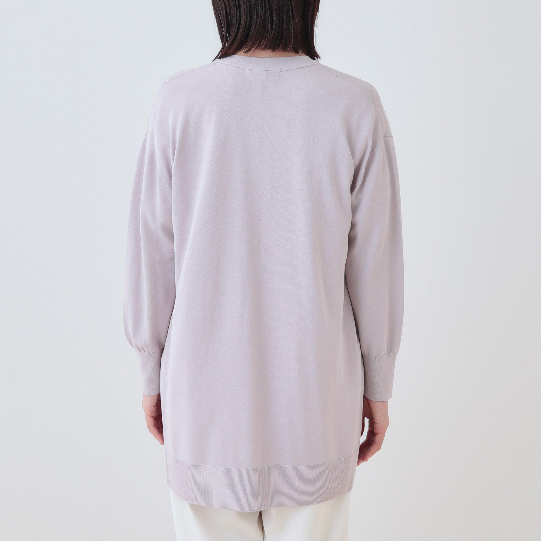 INDIVI「【洗える】大人ロングカーディガンニット」|カーディガン|