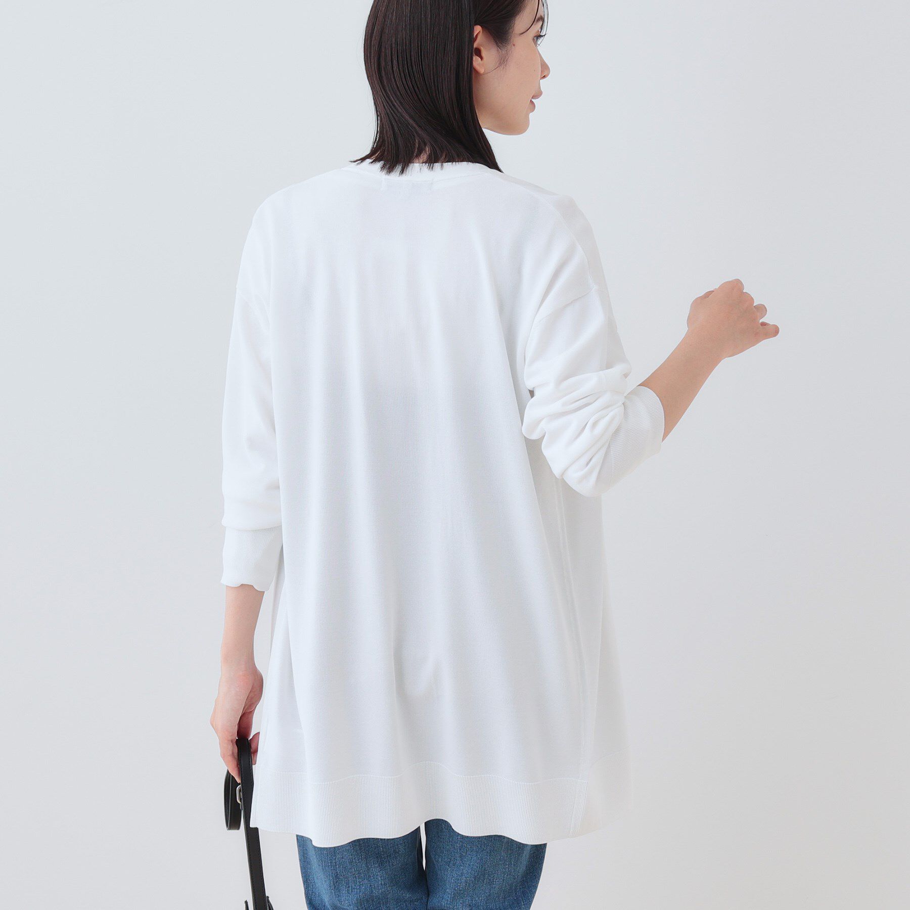 INDIVI「【洗える】大人ロングカーディガンニット」|カーディガン|