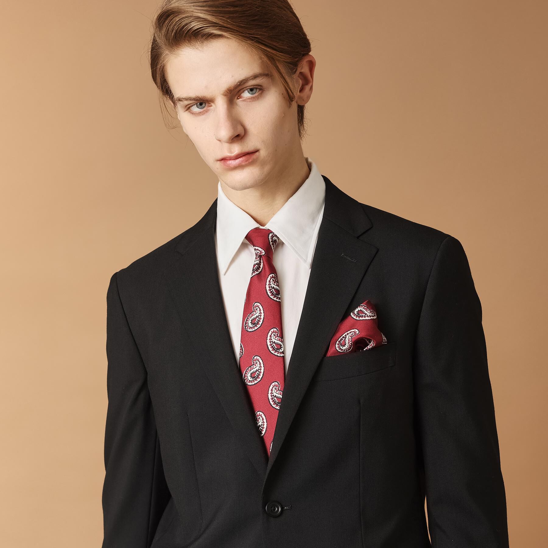 40CARATS&525「ペイズリースタンプネクタイ」|ネクタイ・蝶ネクタイ|