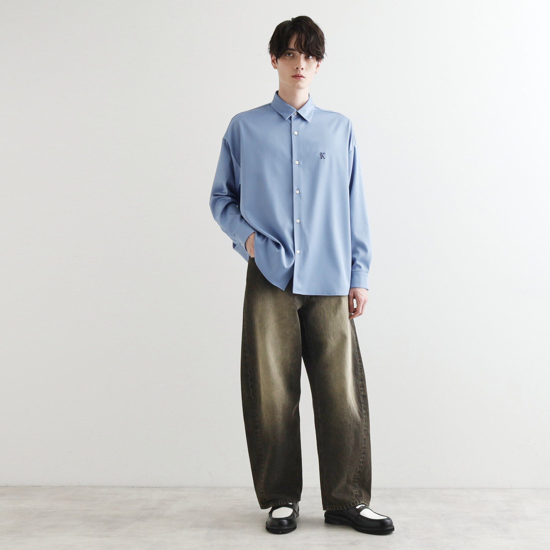 tk.TAKEO KIKUCHI「エンブロなめらかシャツ」|シャツ・ブラウス|