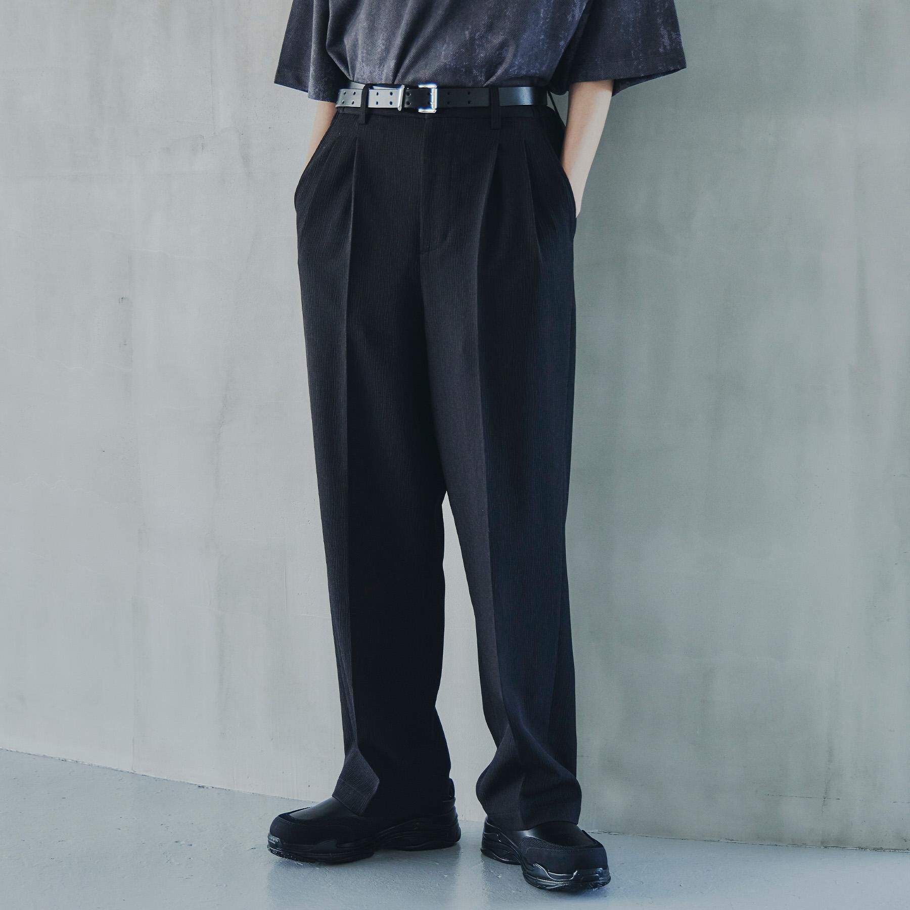 tk.TAKEO KIKUCHI「リネンタッチ バレルスラックス」|その他|