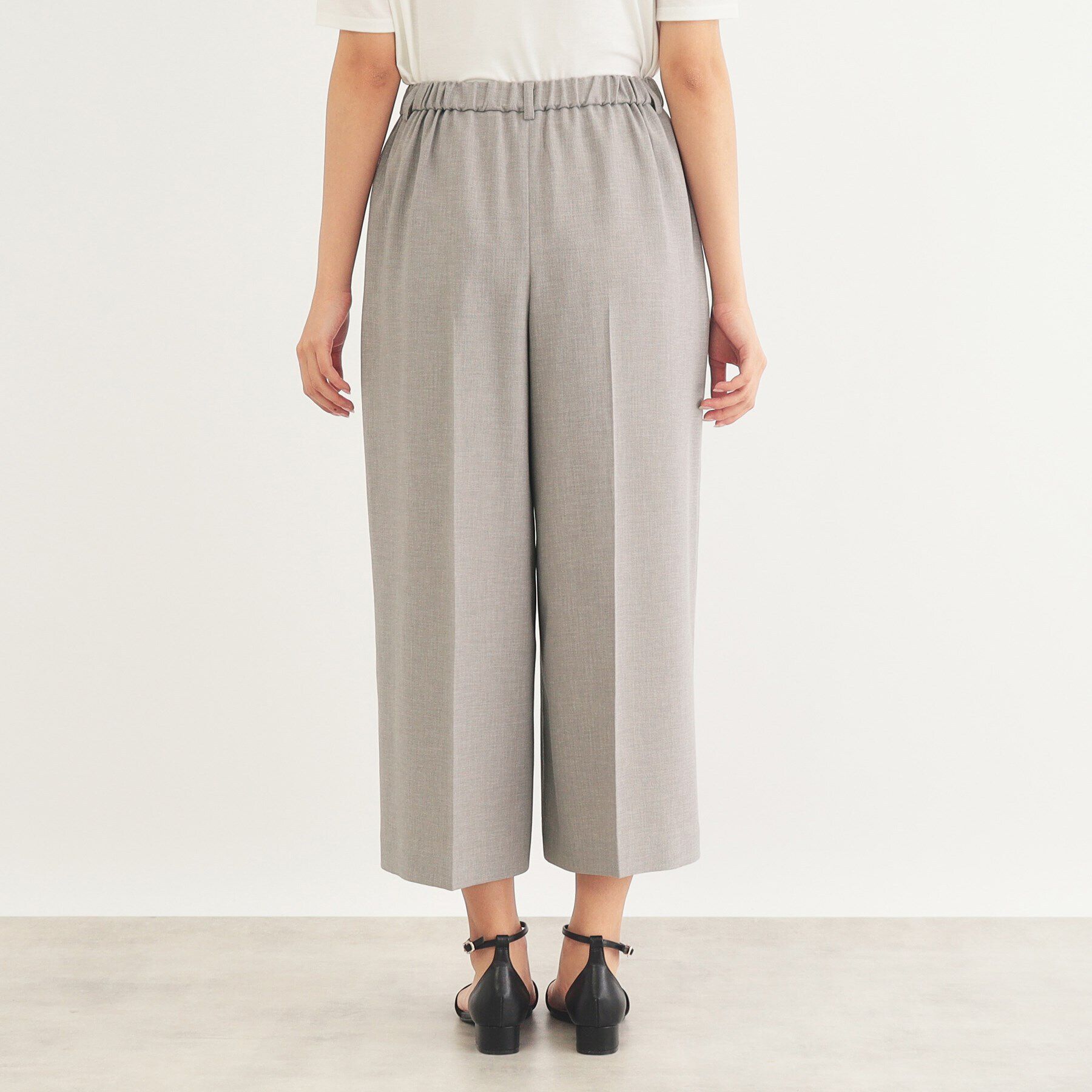 index「リネンタッチ ガウチョパンツ/セットアップ対応【防シワ/吸水速乾/イージーアイロン/洗濯機洗い可】」|その他|