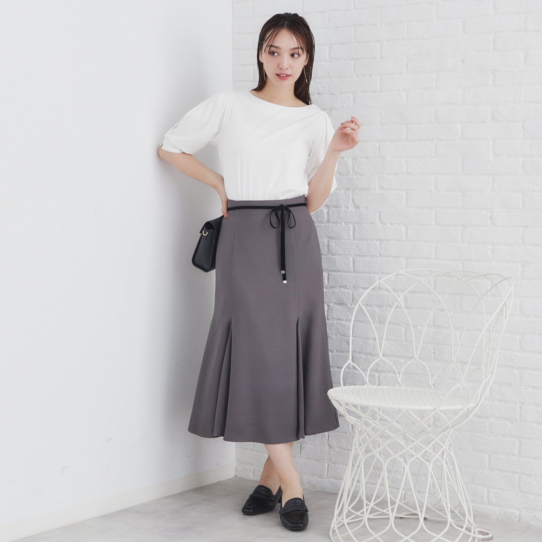 index「クールタッチラップスリーブトップス【洗濯機洗い可/接触冷感】」|Tシャツ・カットソー|