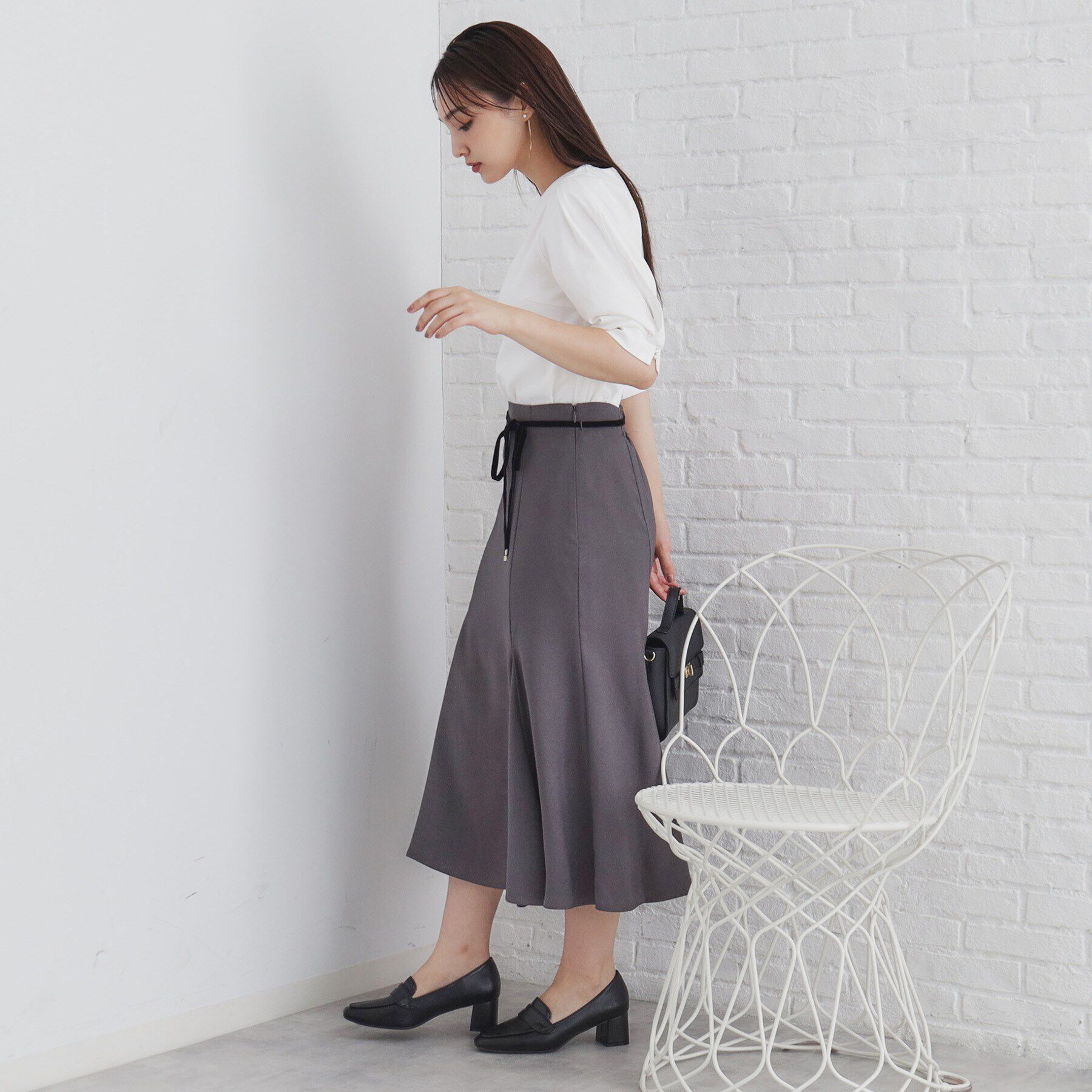 index「クールタッチラップスリーブトップス【洗濯機洗い可/接触冷感】」|Tシャツ・カットソー|