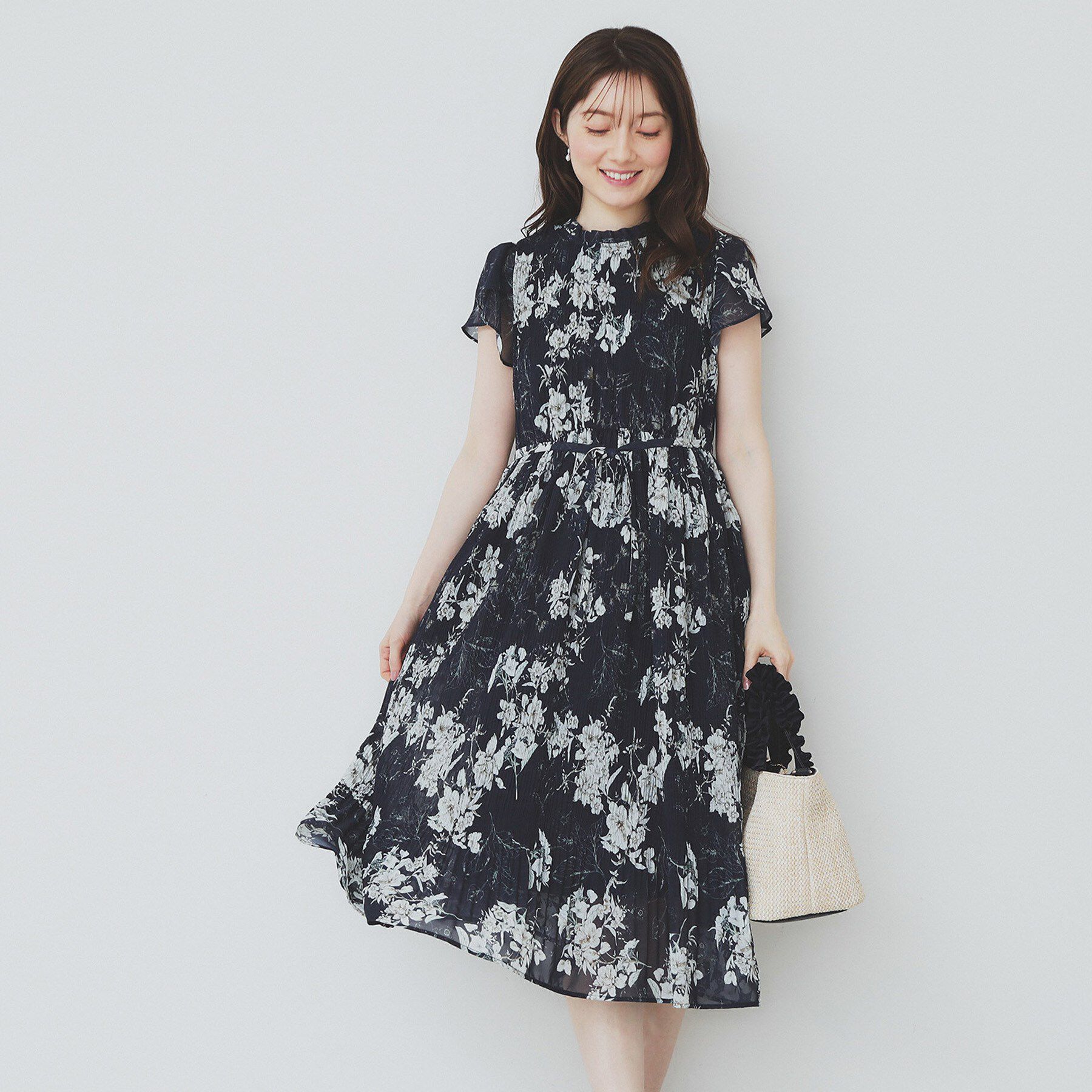 index「マジョリカフレアワンピース【洗濯機洗い可】」|ワンピース|