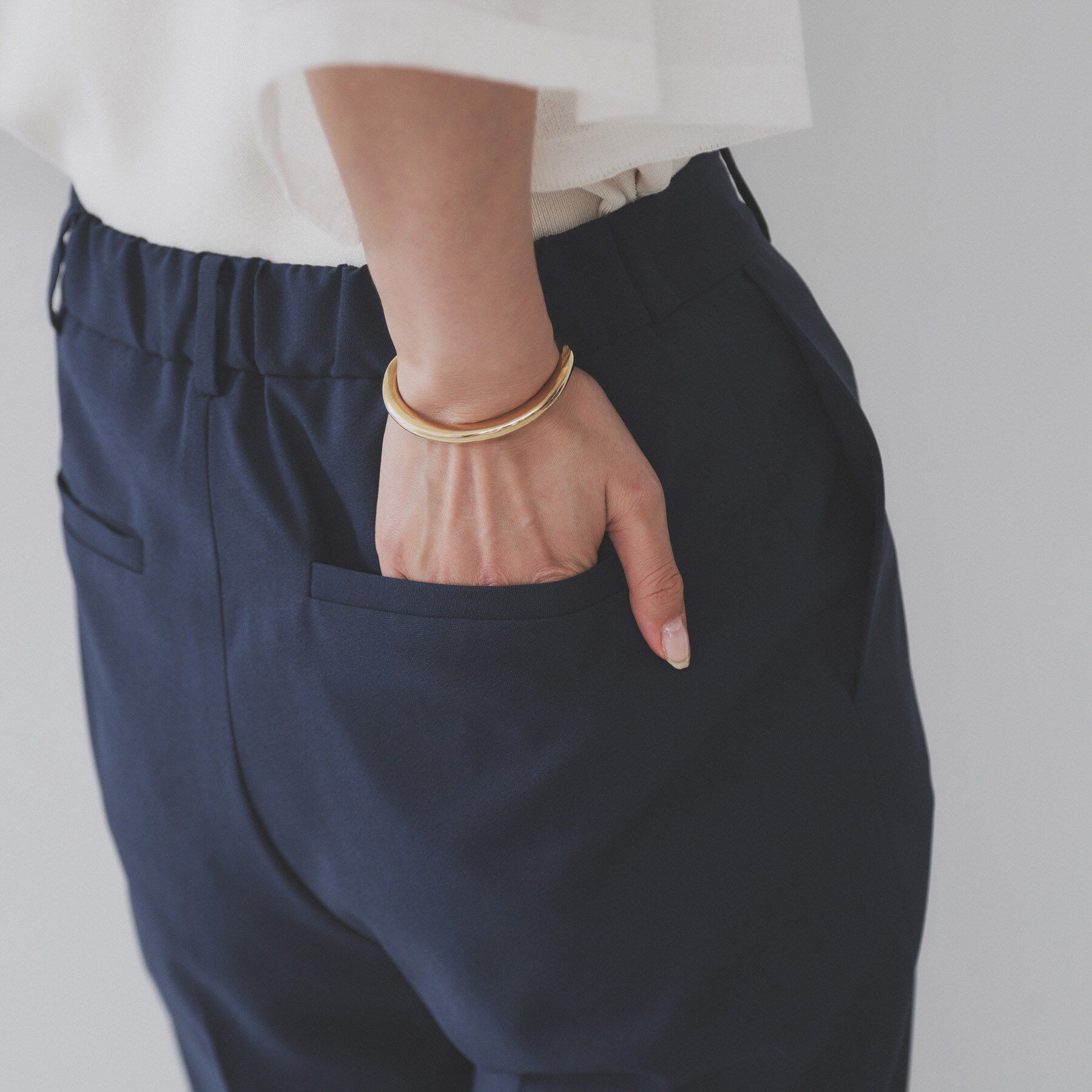 OPAQUE.CLIP「ストレッチリネンライク美脚テーパードパンツ【洗濯機洗い可/吸水速乾】」|その他|